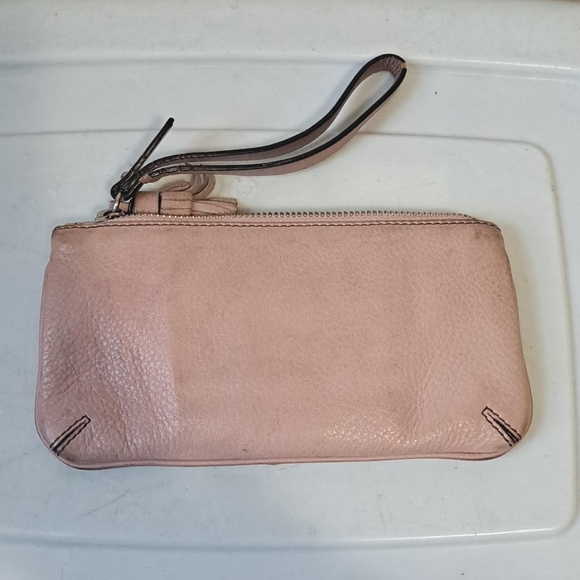 Vintage Juicy Couture wristlet wallet - dusty pebbled pink - Picture 2 of 4